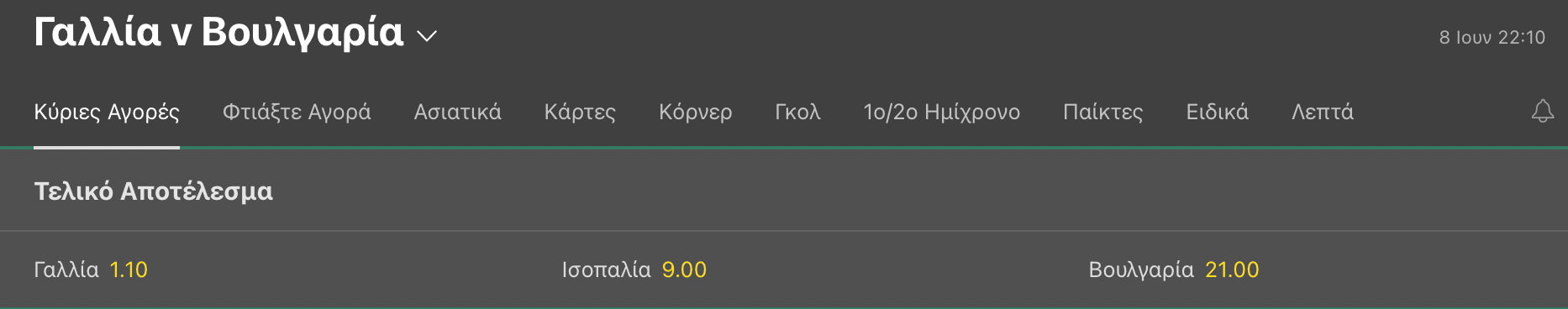 Gallia Boulgaria Bet365